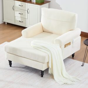 Oversized Sleeper Chair Sofa Bed with Side Pockets for Living Room