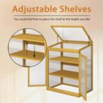 29.53 W Cold Frame Greenhouse Wooden Greenhouse Raised Flower Planter Shelf