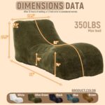 59'' Chaise Lounge Chair Indoor Bean Bag Yoga Chairs for Adults