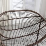 Outdoor Rattan Rocking Chair,Padded Cushion Rocker Recliner Chair Outdoor