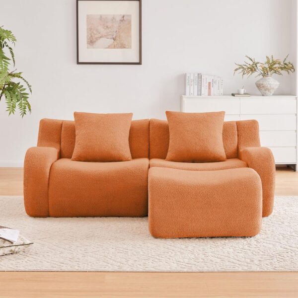 82'' L Shaped Couch Boneless Couches for Living Room