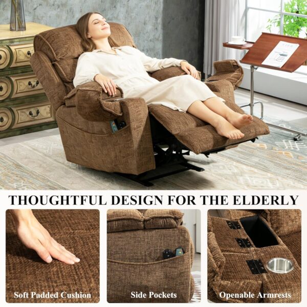 27'' Extra Wide Power Lift Lazy Boy Recliner Chair for Elderly & Big Tall