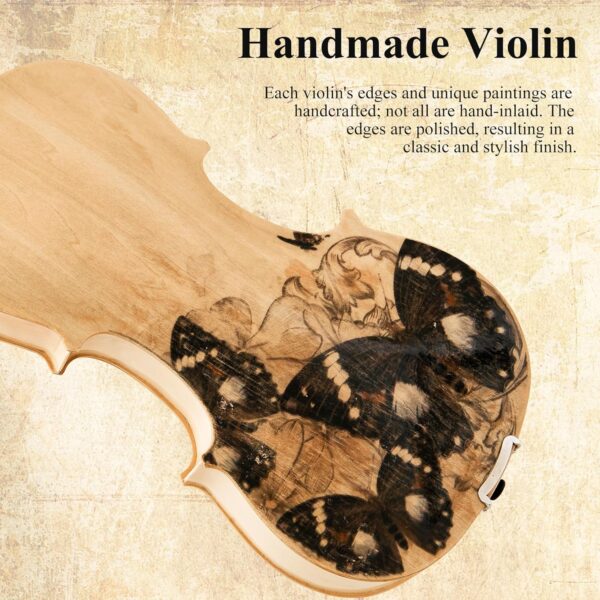 Beginner Violin 4/4 Full Size Kit for Professional, Teens, Student