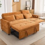 2-in-1 Sleeper Sofa with Pull Out Couch Bed and a Reversible Recliner