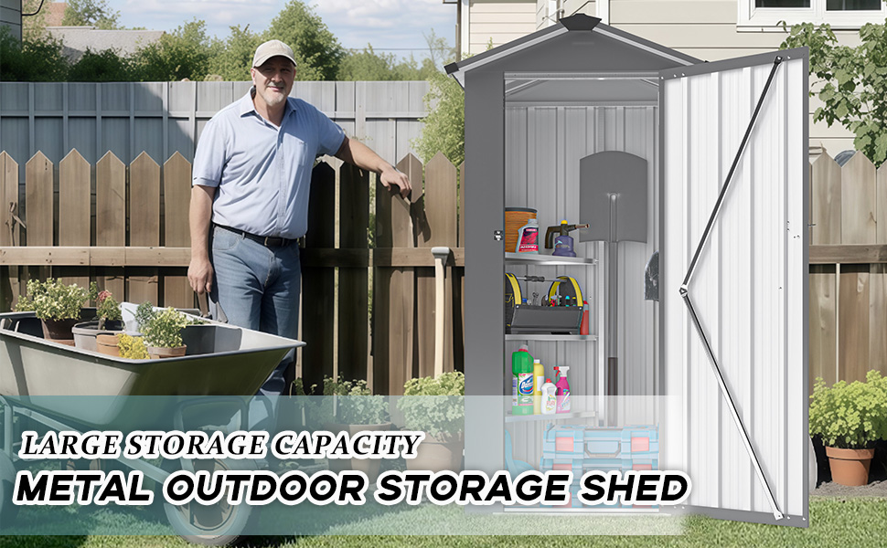 outdoor metal storage shed 