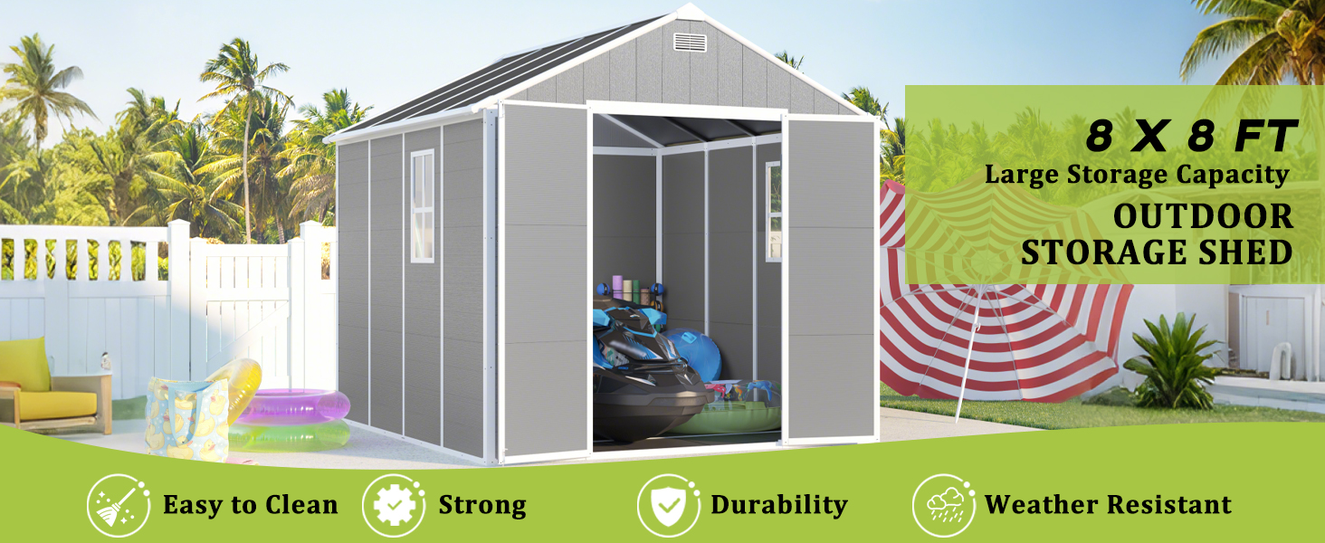 outdoor metal storage shed 