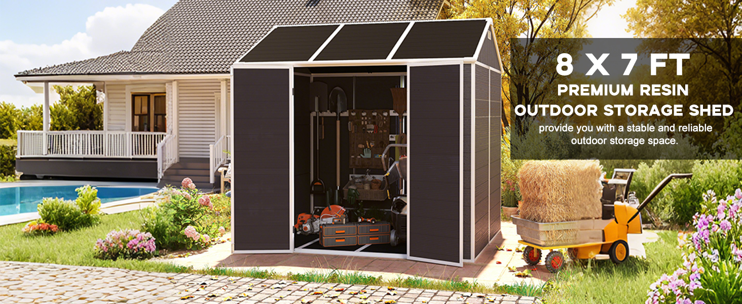 outdoor metal storage shed 