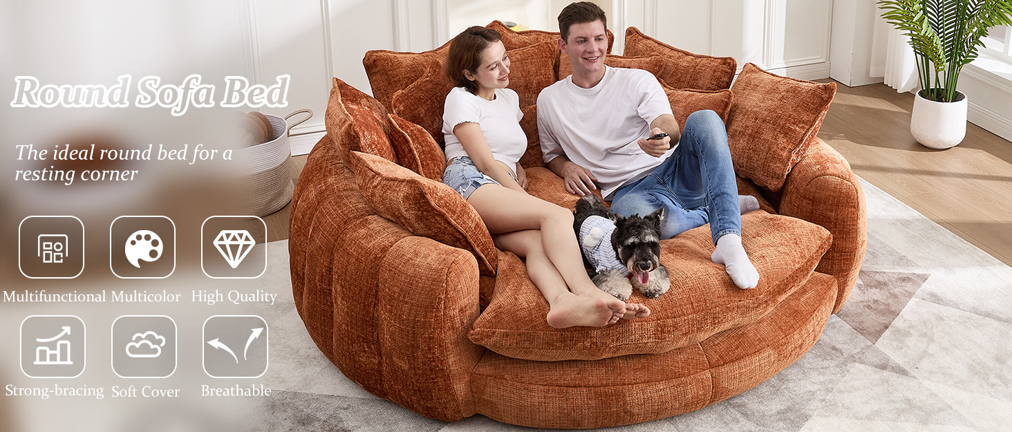 oversized boneless couch