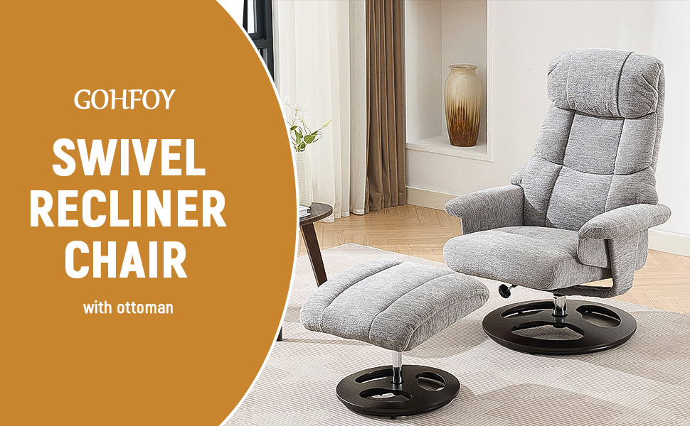 Recliner Chair with Ottoman