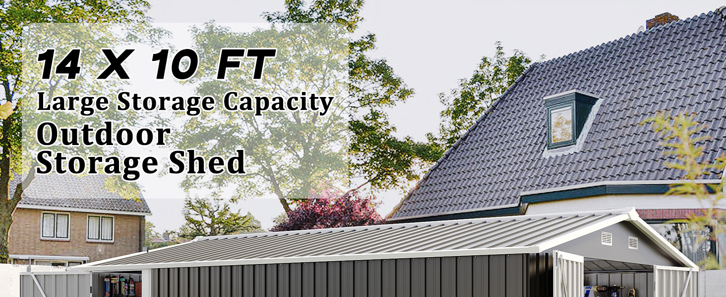 outdoor metal storage shed 