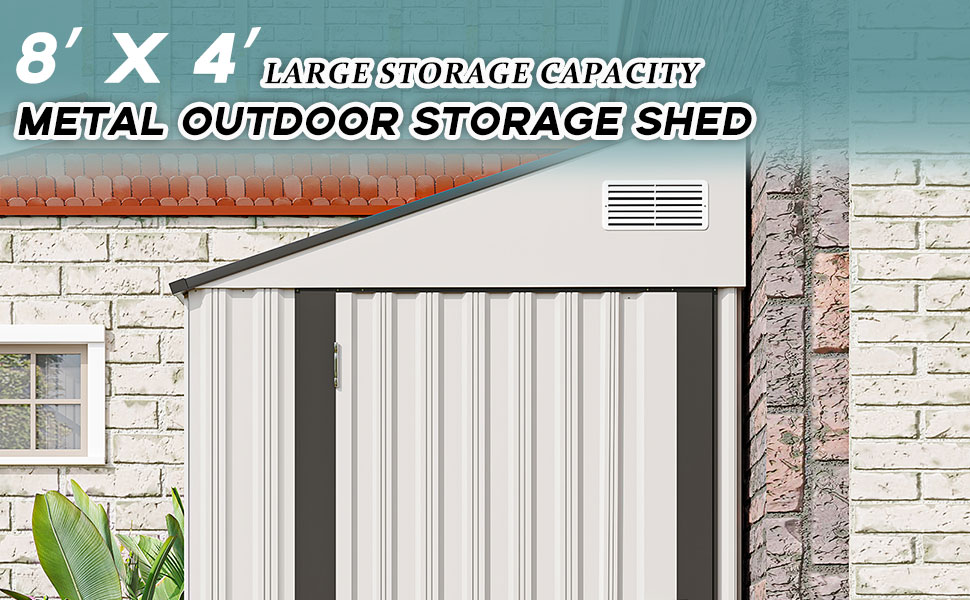 outdoor metal storage shed 