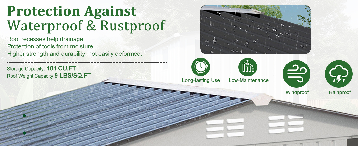 shed to store the machine