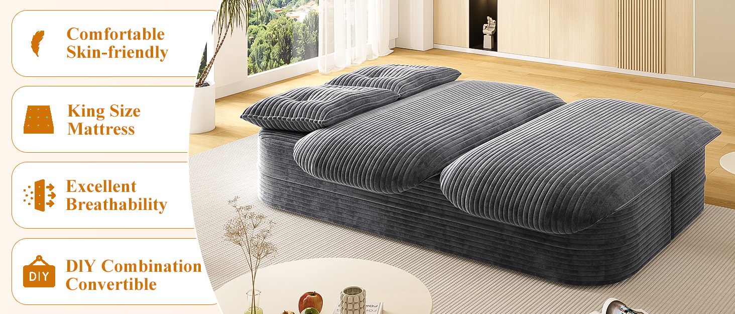 2-in-1 Foldable Sofa