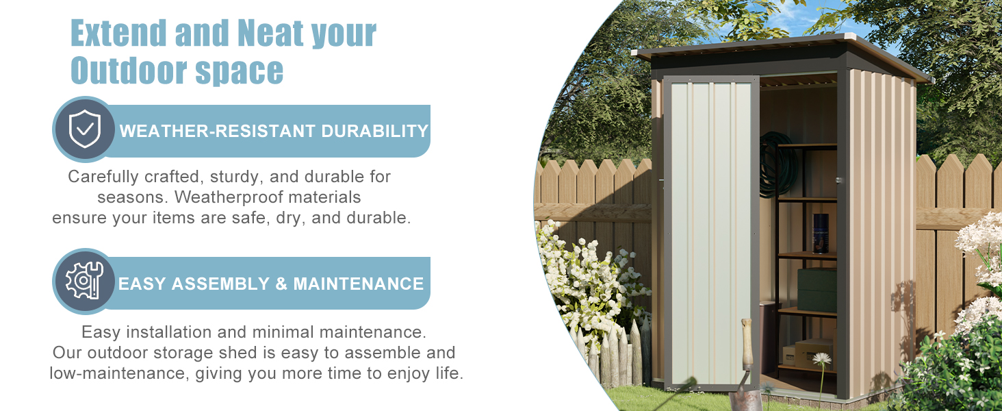 shed to store the machine