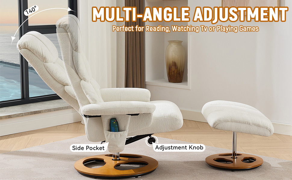 Recliner Chair with Ottoman