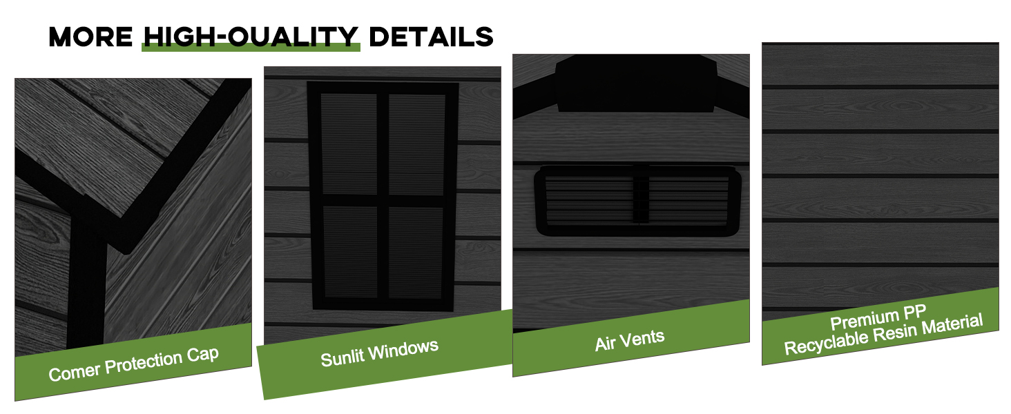 outdoor metal storage shed