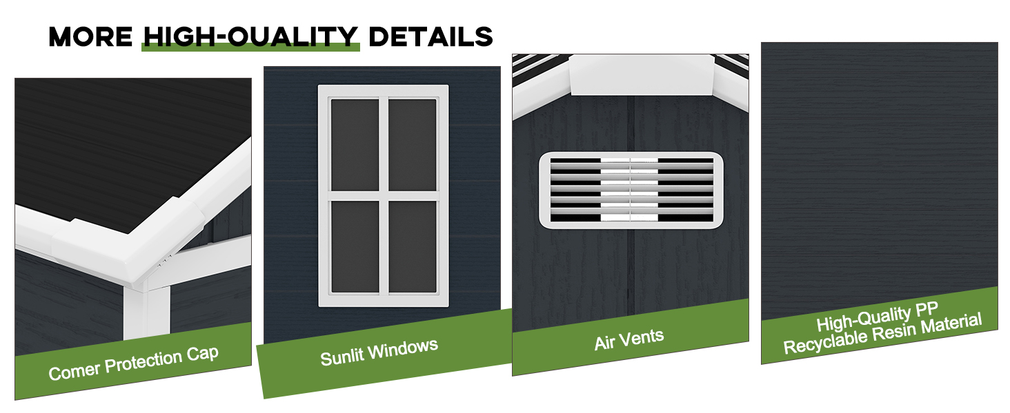 outdoor metal storage shed