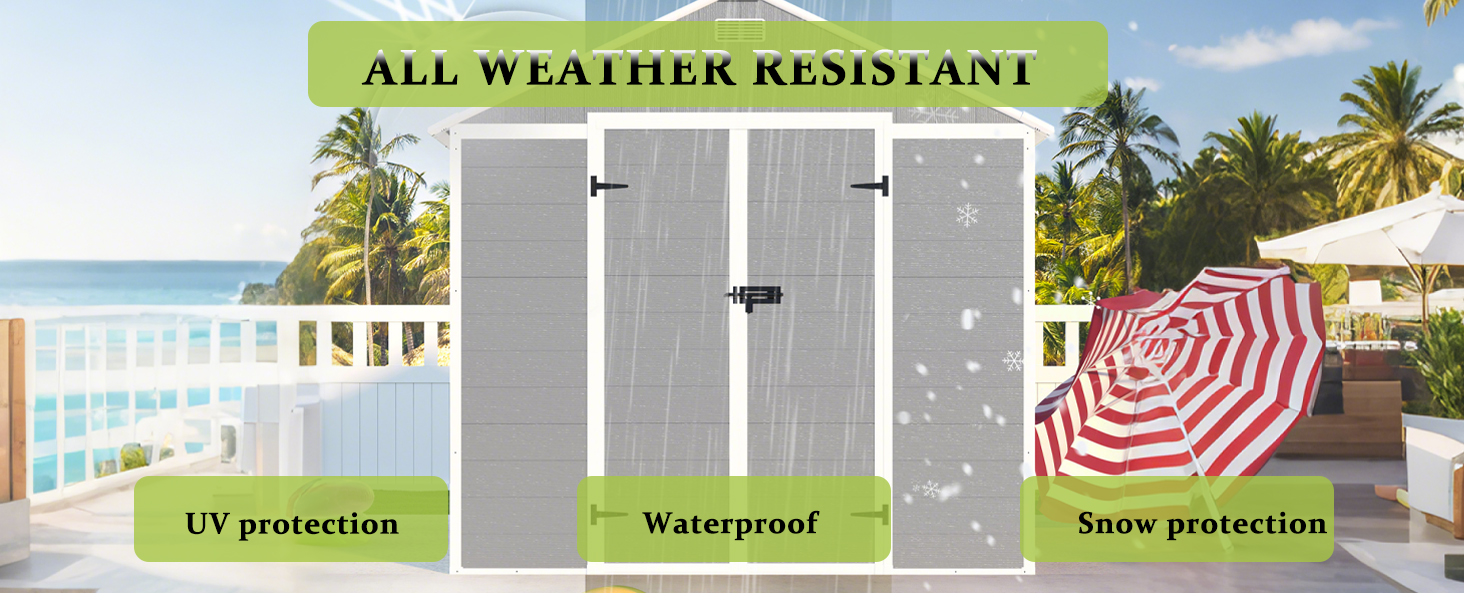 outdoor metal storage shed