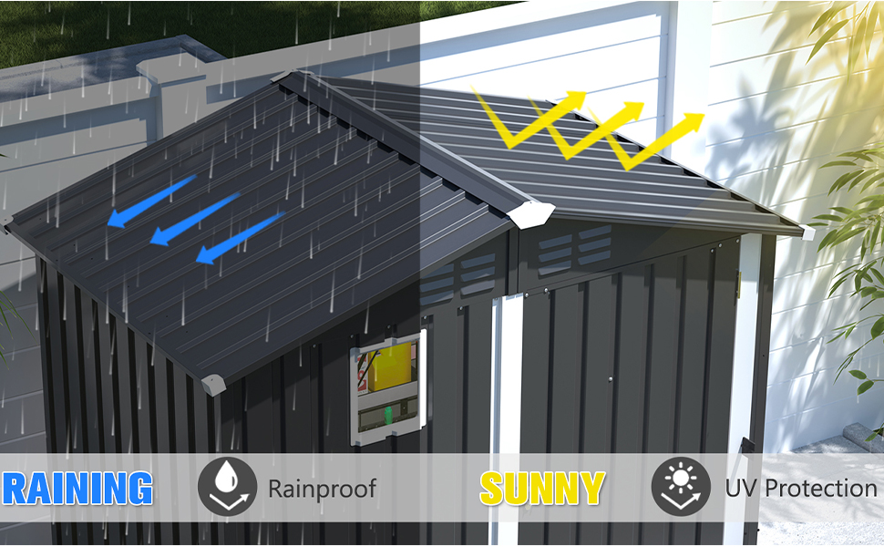  outdoor metal storage shed