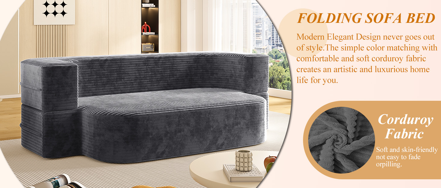 2-in-1 Foldable Sofa