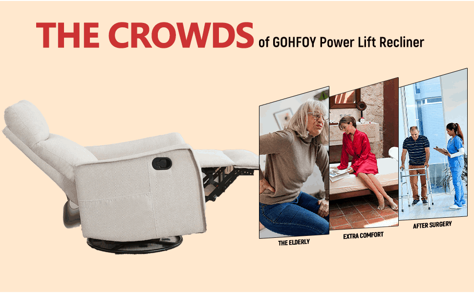 360° Rotating and Rocking Recliner