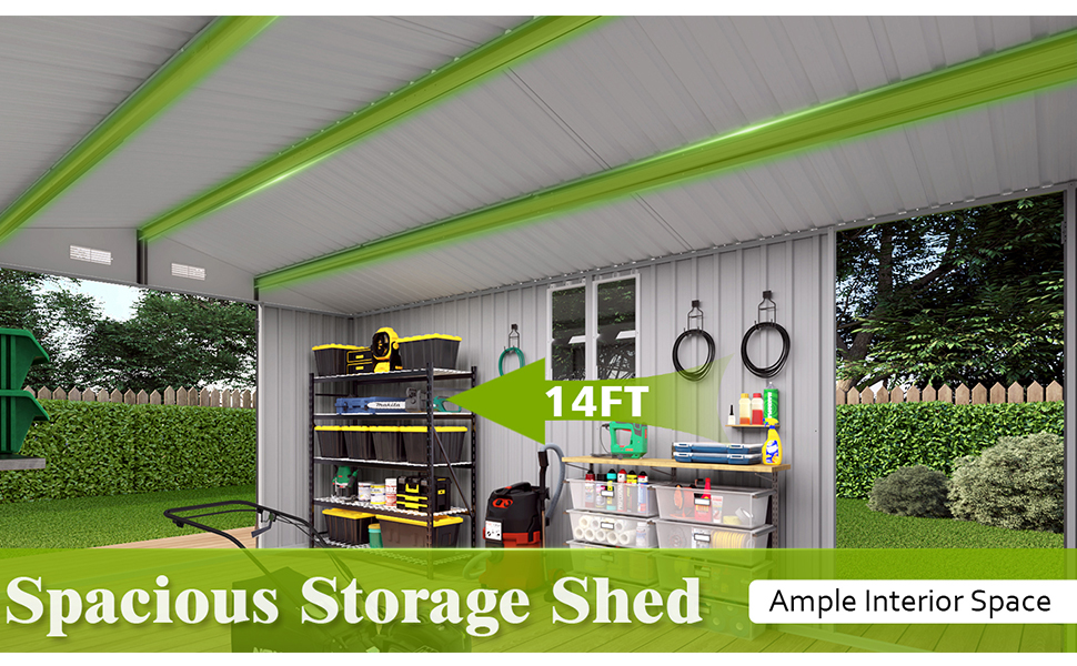 galvanized steel garden shed