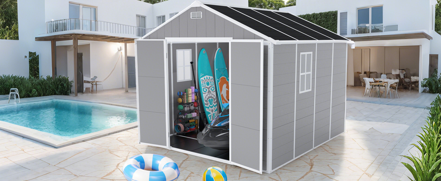 galvanized steel garden shed