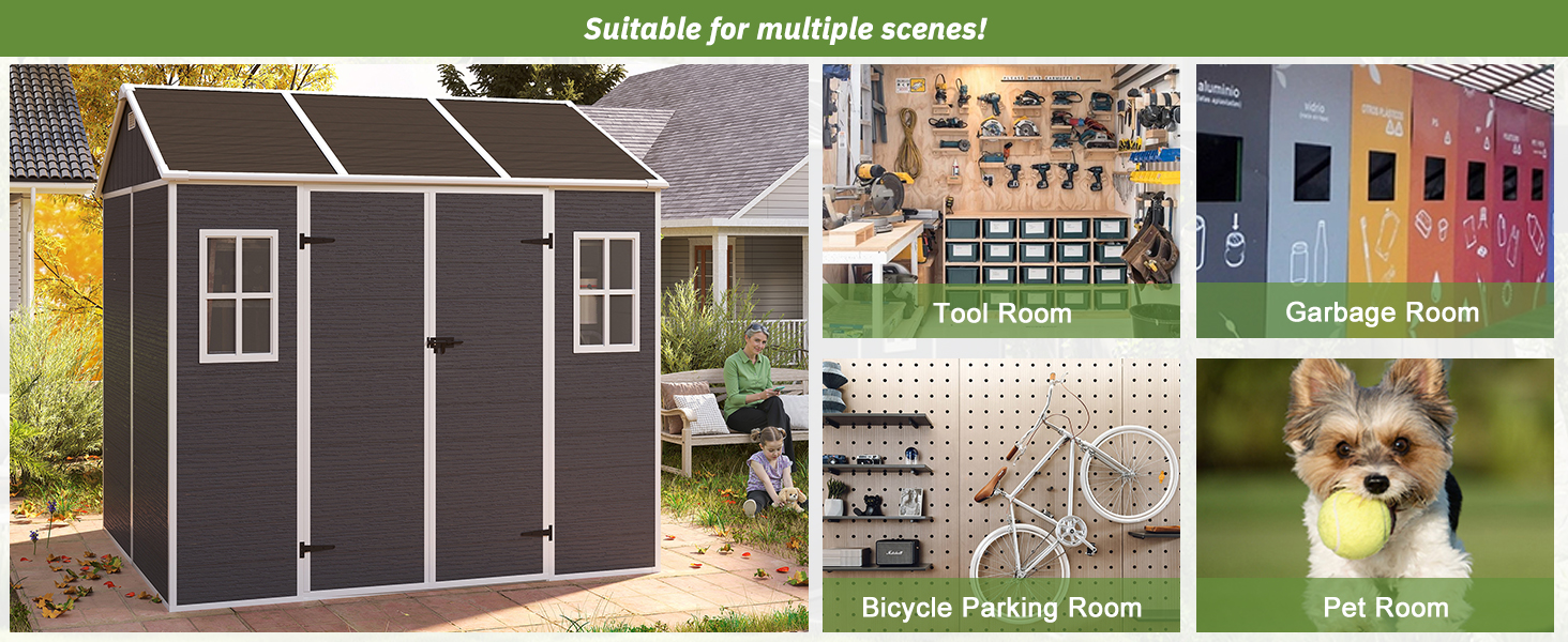 galvanized steel garden shed