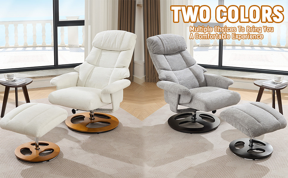 Recliner Chair with Ottoman