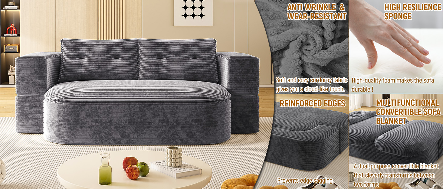 2-in-1 Foldable Sofa