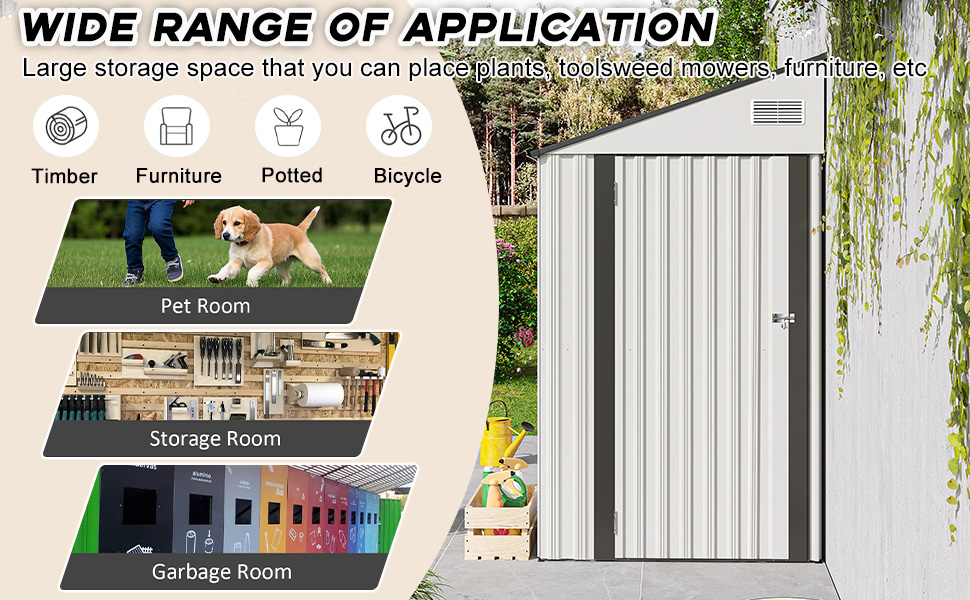 galvanized steel garden shed