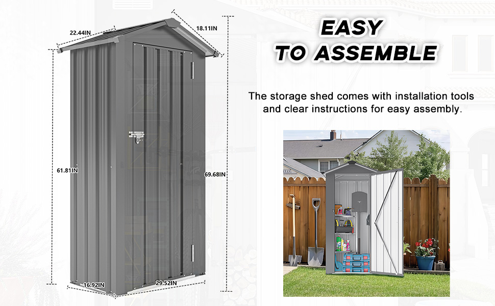 galvanized steel garden shed