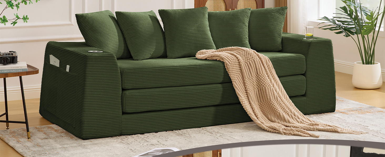 Convertible Sofa Bed,Loveseat Sleeper Sofa