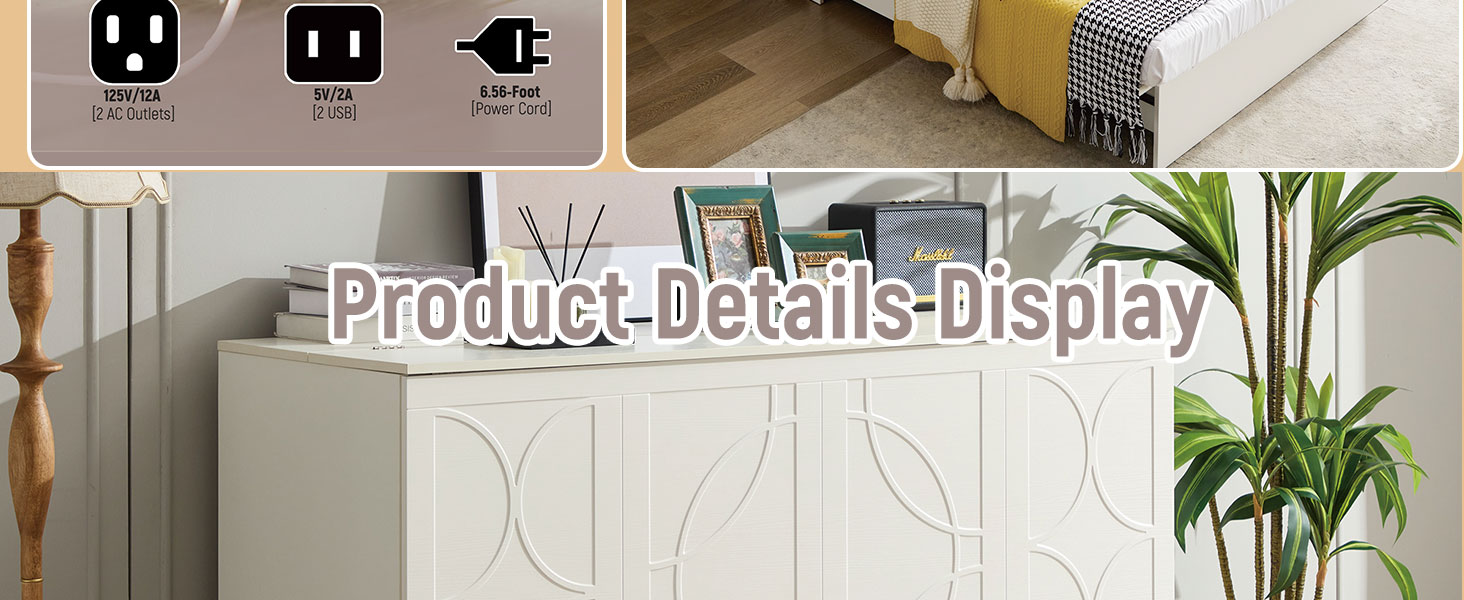 Cabinet Bed with Storage, Queen Bed